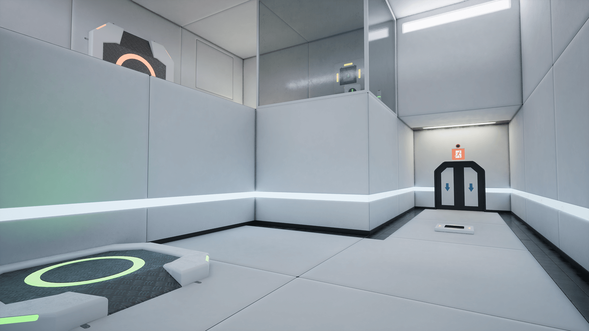 A view of one of the earlier puzzle rooms